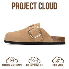 Project Cloud Women's | Genuine Leather Clogs | Memory Foam | Lightweight | Non-Slip - Manchester