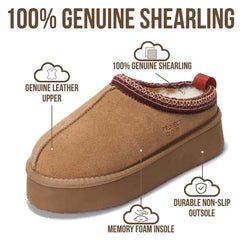 Project Cloud Women's | 100% Genuine Leather Slippers for Women | Memory Foam | Lightweight | Non-Slip - Sayre