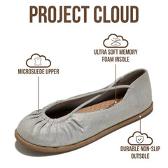 Project Cloud Women's | Ballet Flats for Women | Memory Foam | Lightweight | Non-Slip - Cheers