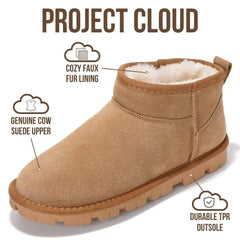 Project Cloud Women's | Ankle Boots for Women | Genuine Leather | Memory Foam | Lightweight | Non-Slip - Hikey