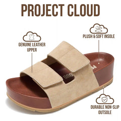 Project Cloud Women's | Platform Sandals | Plush & Soft Insole | Lightweight | Non-Slip - Pismo