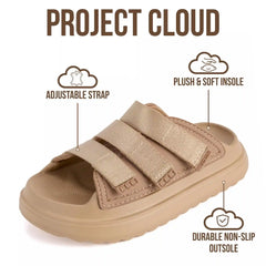 Project Cloud Kids Sandals | Girls Slides for All-Day Comfort | Plush & Soft Insole | Lightweight | Non-Slip - Little Flowy