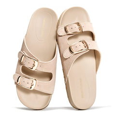 Project Cloud Women's | 100% Genuine Leather Sandals for Women | Plush & Soft Insole | Lightweight | Non-Slip - Dainty