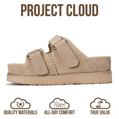 Project Cloud Women's | Platform Sandals | Memory Foam Insole | Lightweight | Non-Slip - Silverstar