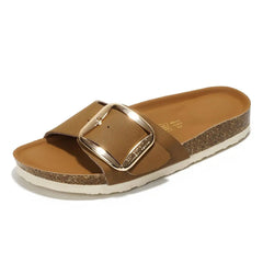 Project Cloud Women's | 100% Genuine Leather Women Sandals | Memory Foam | Lightweight | Non-Slip - Mykonos
