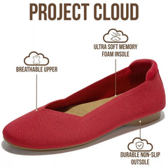 Project Cloud Women's | Women Ballet Flats | Memory Foam | Lightweight | Non-Slip - Prospect