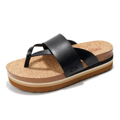 Project Cloud Women's | Eco-Leather Wedge Sandals | Memory Foam Insole | Lightweight | Non-Slip - Raft