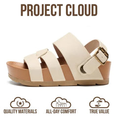 Project Cloud Kids Sandals | Eco-Crafted Leather Heels Beach Sandals | Lightweight | Non-Slip - Proud Kids