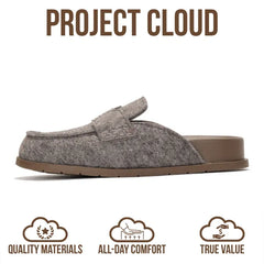 Project Cloud Women's | Genuine Suede Clogs | Plush and Soft Insole | Arch Support | Lightweight | Non-Slip - Foamy