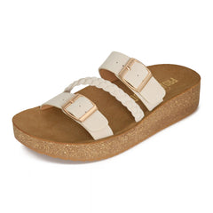 Project Cloud Women's | Eco-Crafted Leather Womens Summer Shoes | Lightweight | Non-Slip - Kreme