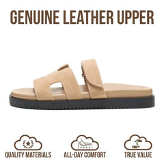 Project Cloud Women's | 100% Genuine Leather Women's Sandals | Plush Soft Insole | Lightweight | Non-Slip - Mayvy