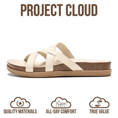 Project Cloud Summer Slides for Women 2026 | Plush and Soft Insole | Lightweight | Non-Slip - Lasso