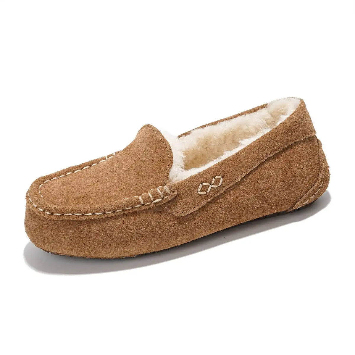 Project Cloud Women's | 100% Genuine Suede Loafers | Memory Foam | Lightweight | Non-Slip - Cathi