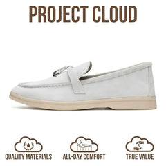 Project Cloud Women's | Moccasins Penny Loafers for Women | Genuine Leather | Memory Foam | Lightweight | Non-Slip - Iris