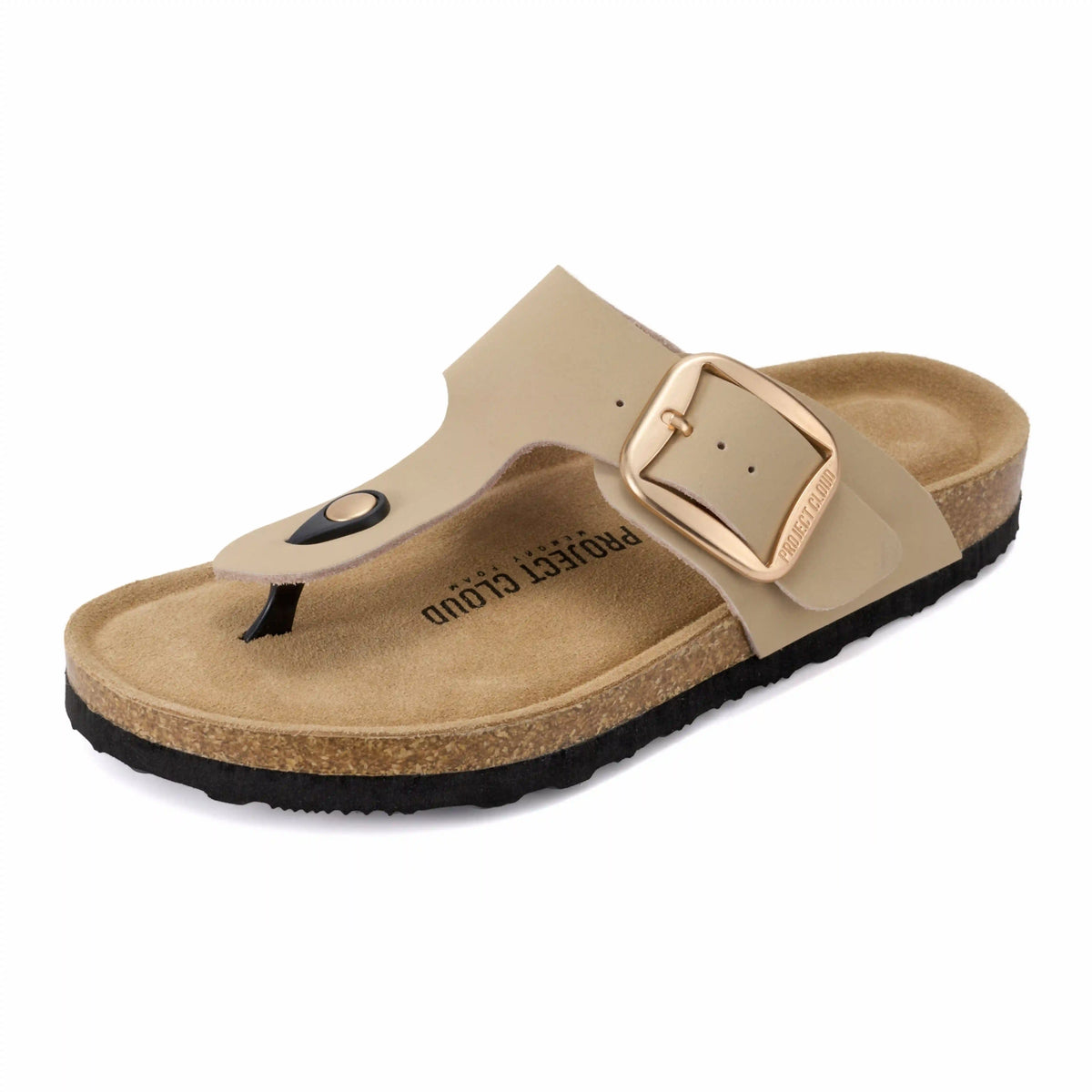 Project Cloud Women's | 100% Genuine Leather Thong Sandals | Memory Foam Insole | Lightweight | Non-Slip - Malaga