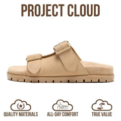 Project Cloud Women's | Genuine Leather Platform Sandals for Women | Plush & Soft Insole | Lightweight | Non-Slip - Lanura