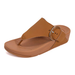 Project Cloud Women's | Leather Thong Sandals | Adjustable Buckle | Plush and Soft Insole | Lightweight | Non-Slip - Arlee Buckle