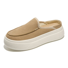 Project Cloud Women's | Genuine Leather Canvas Clogs & Mules | Smart Foam Insole | Lightweight | Non-Slip - Daphne