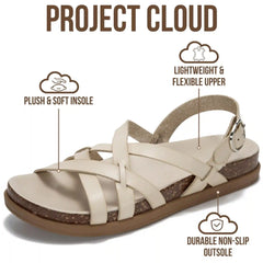 Project Cloud | Summer Slides for Women 2026 | Plush and Soft Insole | Lightweight | Non-Slip - Lushy
