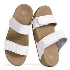 Project Cloud Women's | Genuine Leather Platform Sandals | Adjustable Double Strap | Lightweight | Non-Slip - Adee