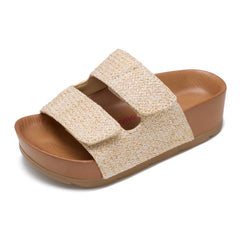 Project Cloud Kids Sandals | Genuine Leather Girls Sandals | Plush & Soft Insole | Lightweight | Non-Slip - Pismo Kids