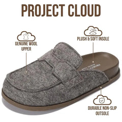 Project Cloud Women's | Genuine Suede Clogs | Plush and Soft Insole | Arch Support | Lightweight | Non-Slip - Foamy