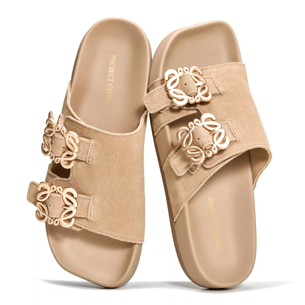 Project Cloud Women's | 100% Genuine Leather Sandals for Women | Plush & Soft Insole | Lightweight | Non-Slip - Velora