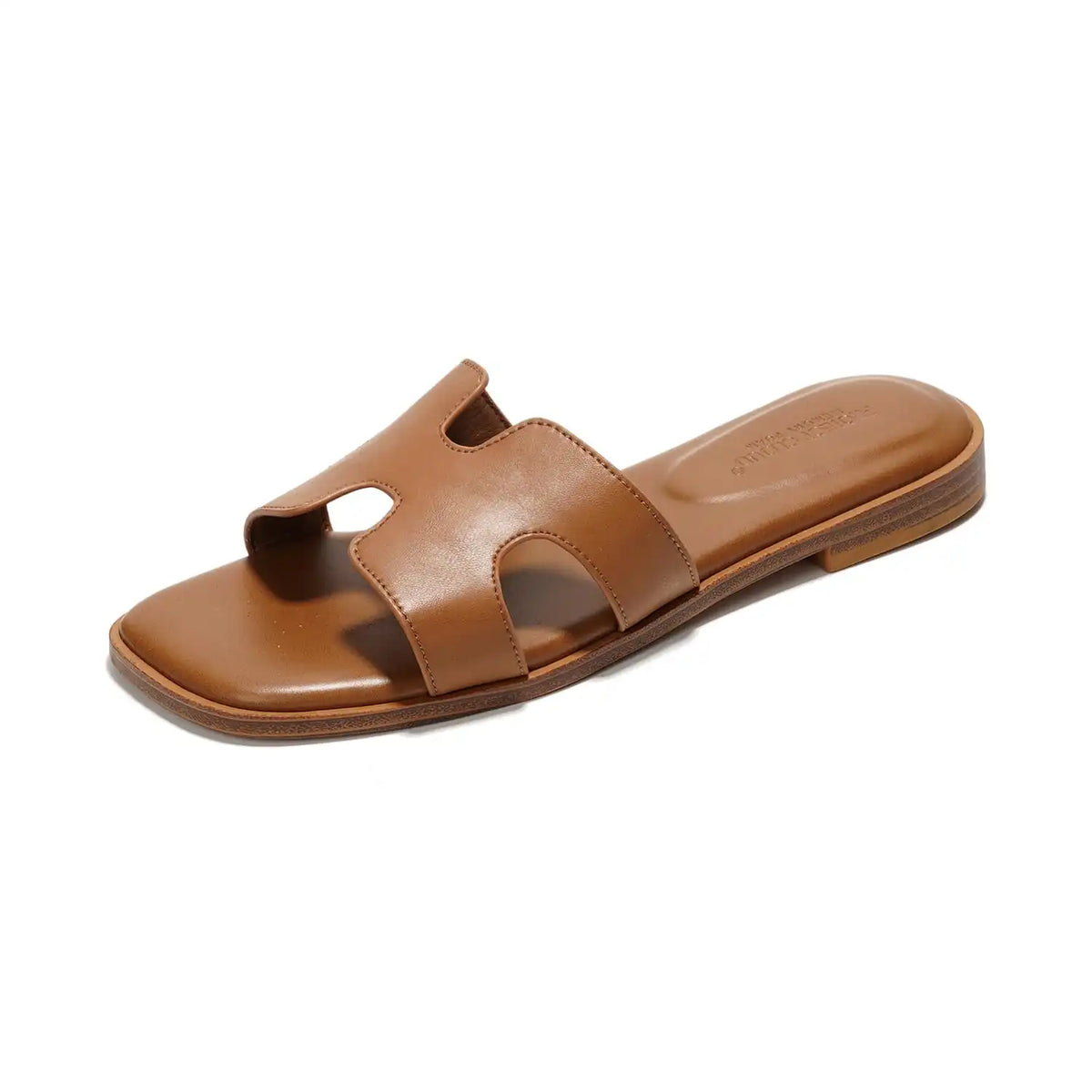Project Cloud Women's | Genuine Leather Flat Summer Sandals | Memory Foam | Lightweight | Non-Slip - Jannel